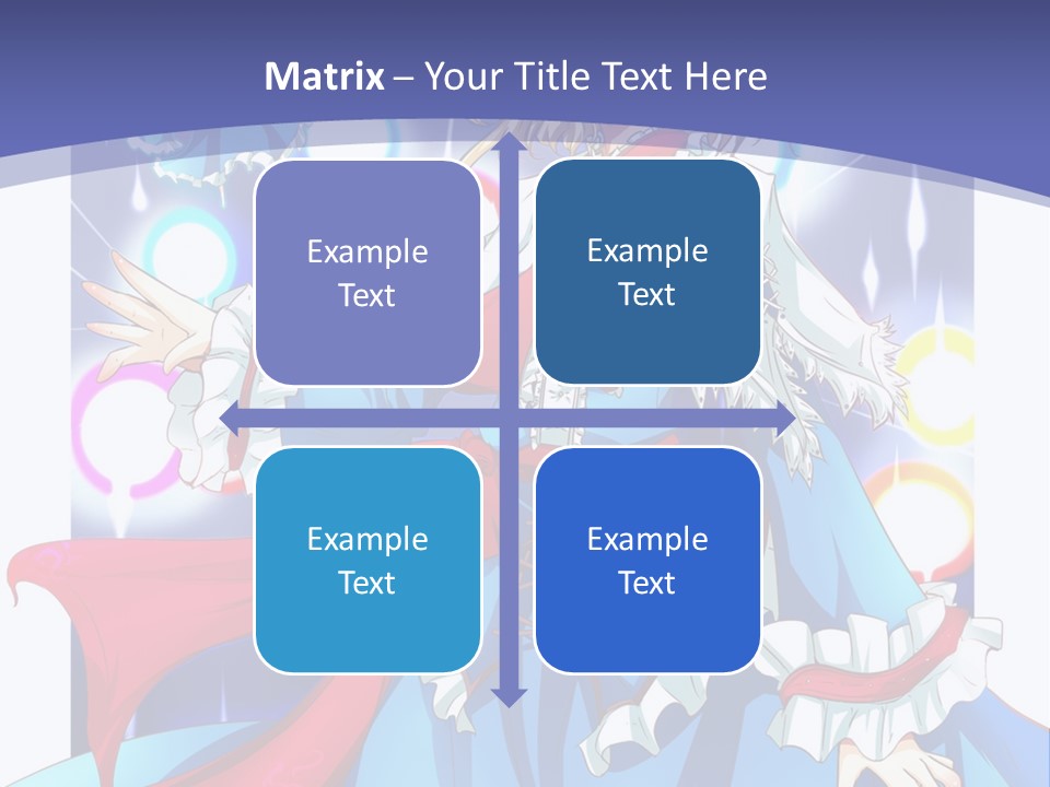 A Woman In A Blue Dress Is Holding A Cat PowerPoint Template