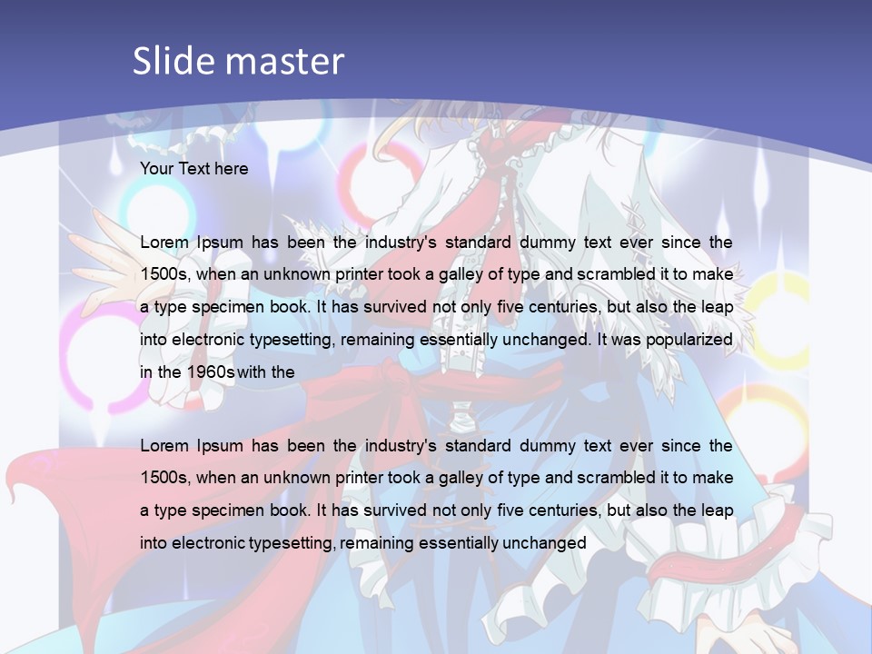 A Woman In A Blue Dress Is Holding A Cat PowerPoint Template