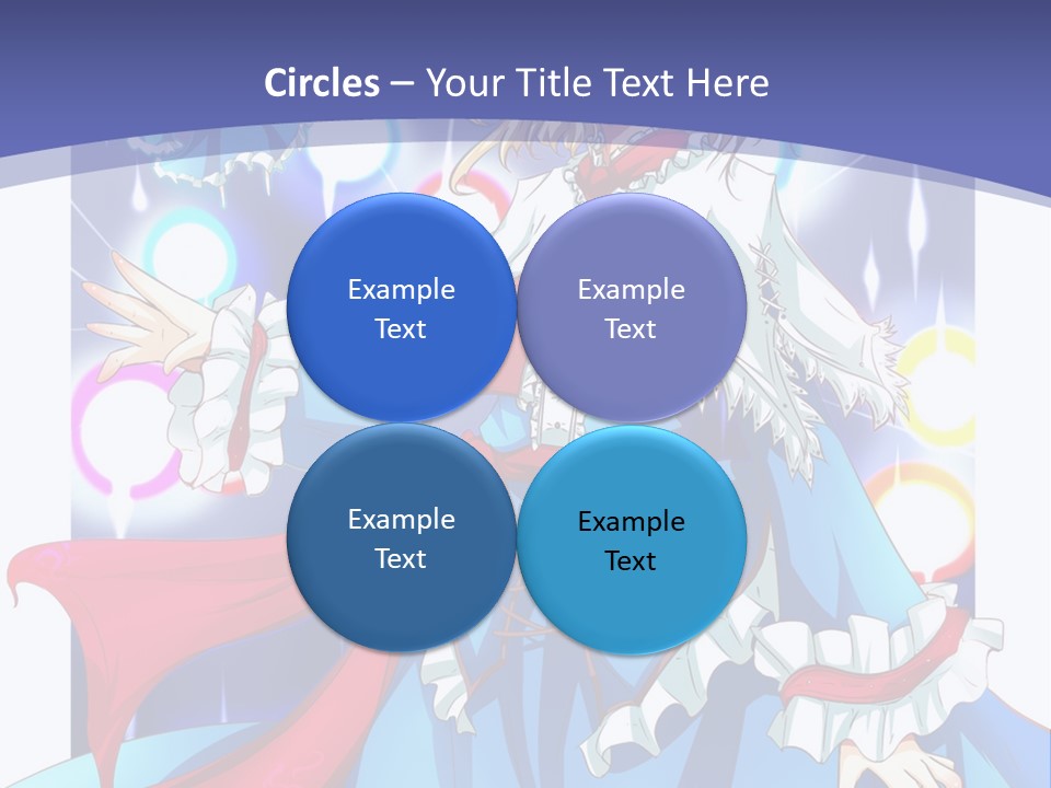 A Woman In A Blue Dress Is Holding A Cat PowerPoint Template