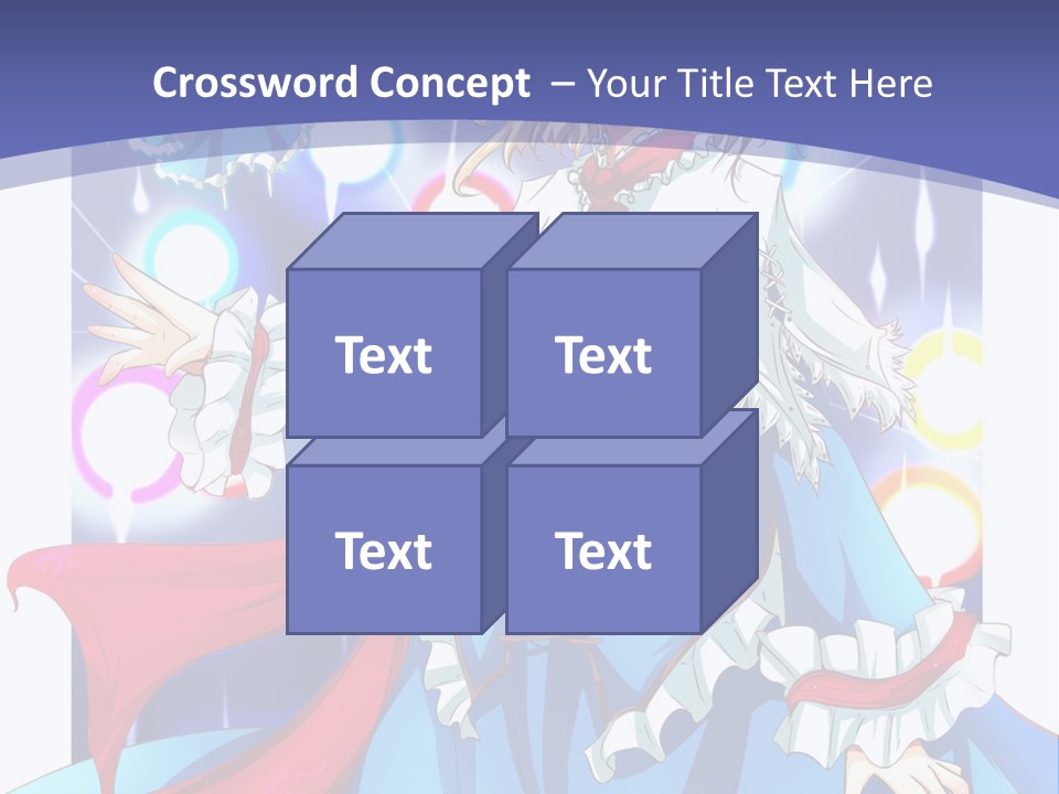 A Woman In A Blue Dress Is Holding A Cat PowerPoint Template