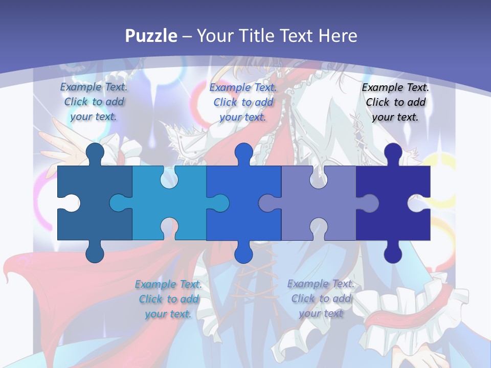 A Woman In A Blue Dress Is Holding A Cat PowerPoint Template