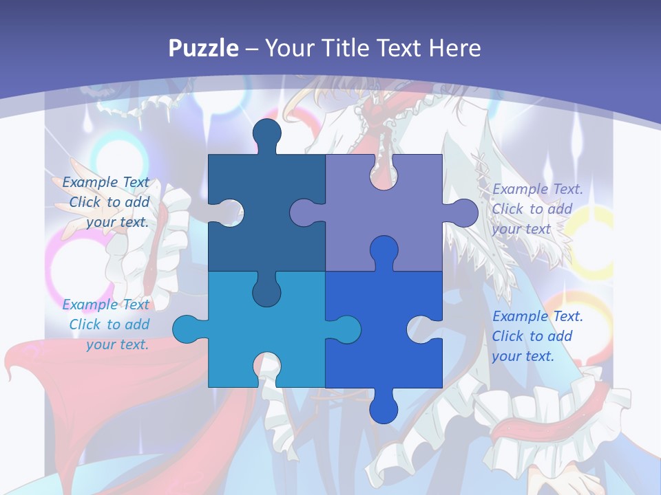 A Woman In A Blue Dress Is Holding A Cat PowerPoint Template