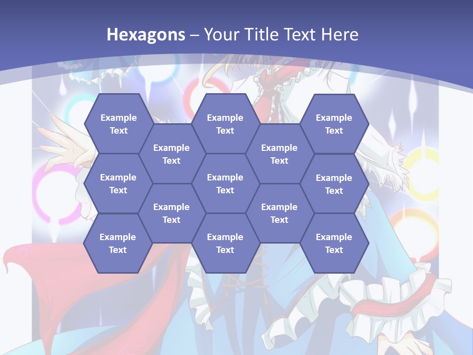 A Woman In A Blue Dress Is Holding A Cat PowerPoint Template