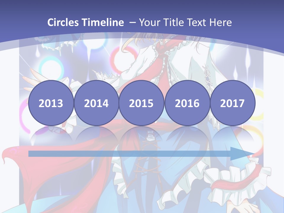 A Woman In A Blue Dress Is Holding A Cat PowerPoint Template