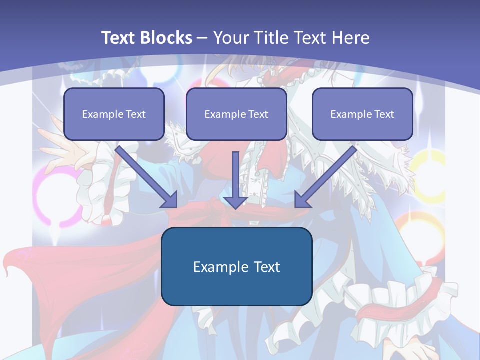 A Woman In A Blue Dress Is Holding A Cat PowerPoint Template