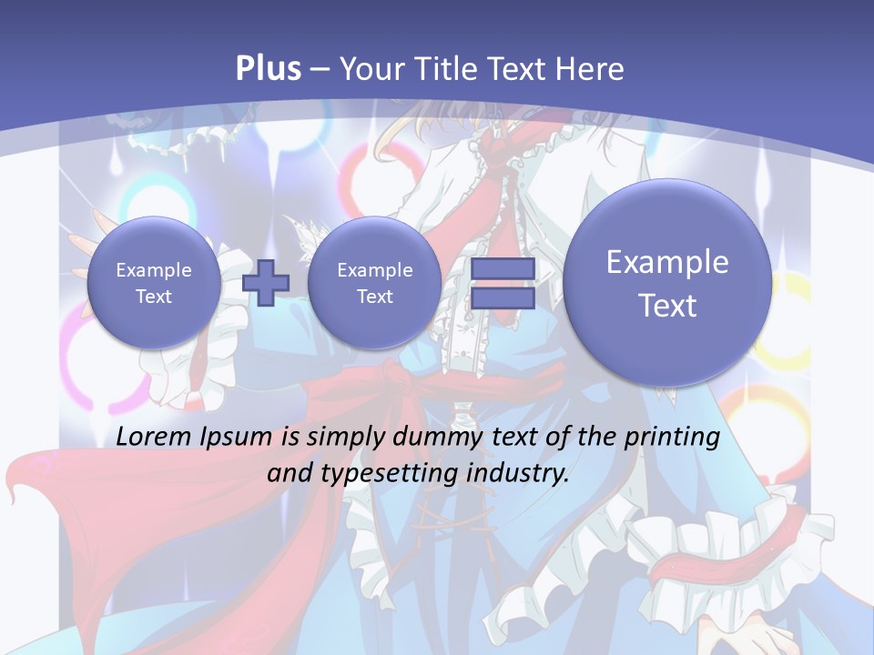 A Woman In A Blue Dress Is Holding A Cat PowerPoint Template