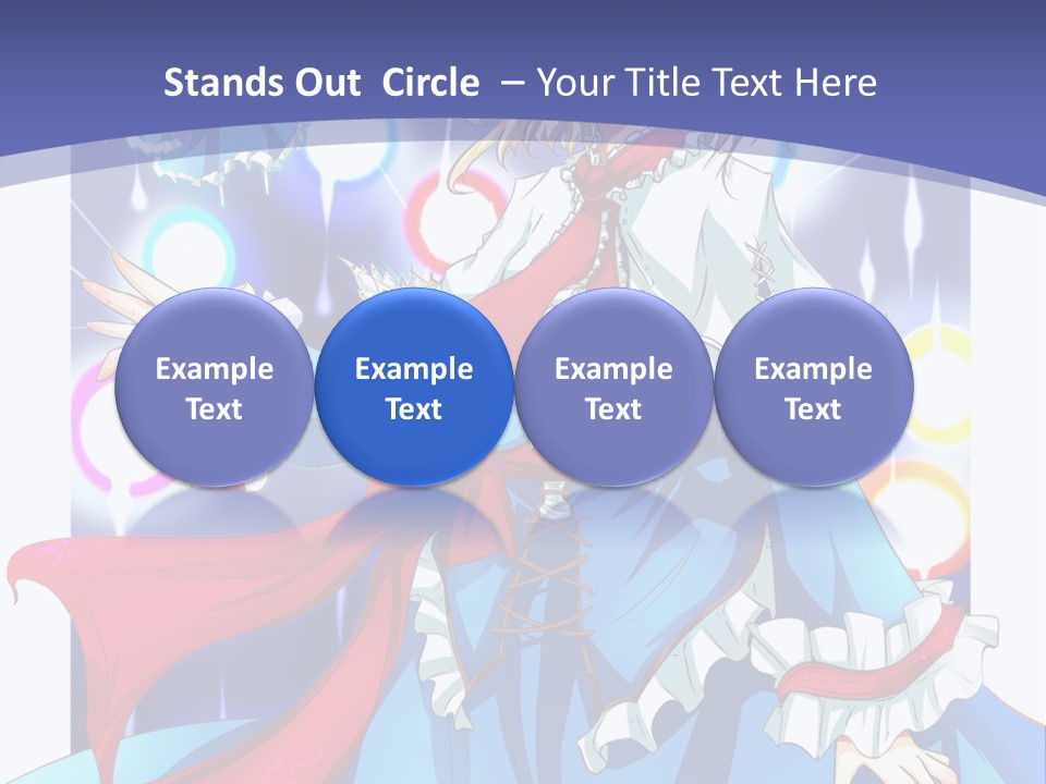 A Woman In A Blue Dress Is Holding A Cat PowerPoint Template