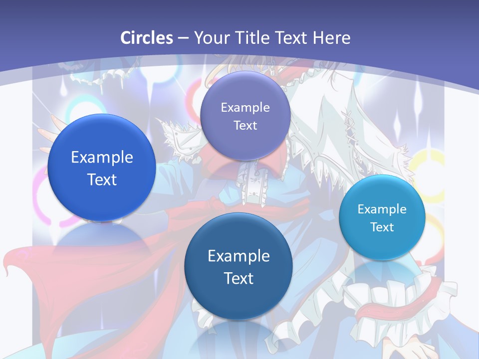 A Woman In A Blue Dress Is Holding A Cat PowerPoint Template