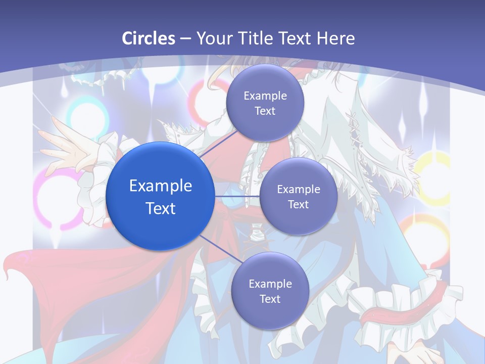 A Woman In A Blue Dress Is Holding A Cat PowerPoint Template