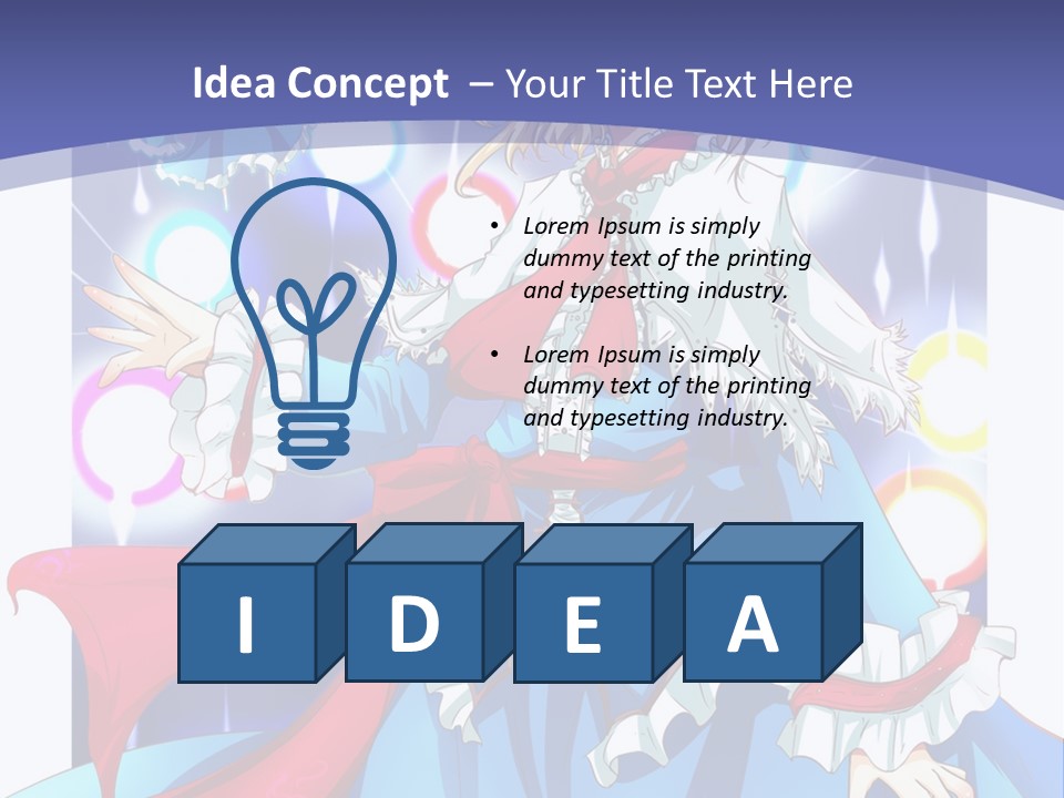 A Woman In A Blue Dress Is Holding A Cat PowerPoint Template