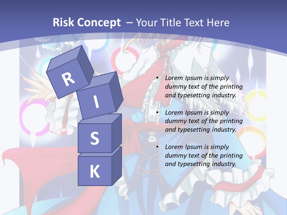 A Woman In A Blue Dress Is Holding A Cat PowerPoint Template