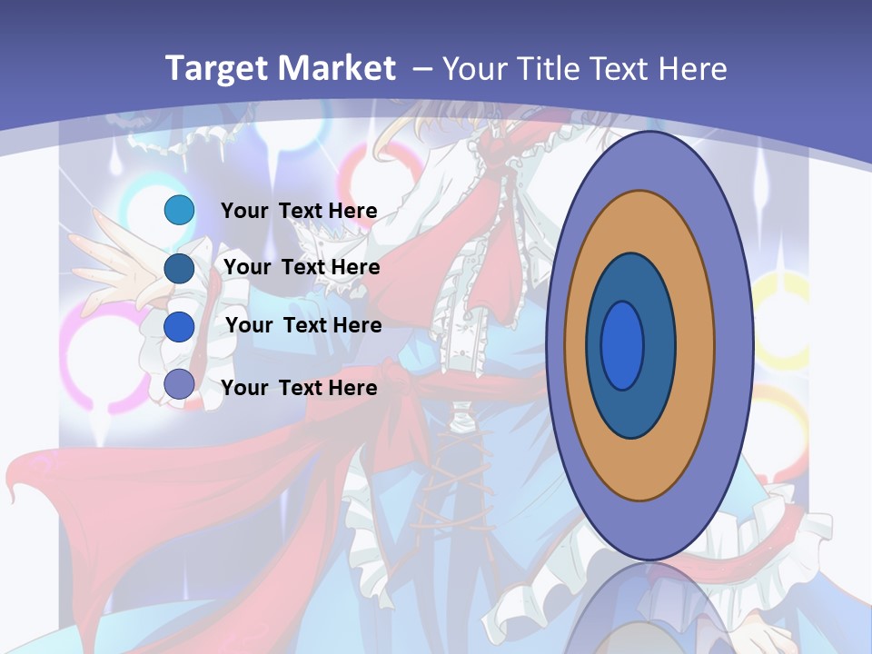 A Woman In A Blue Dress Is Holding A Cat PowerPoint Template