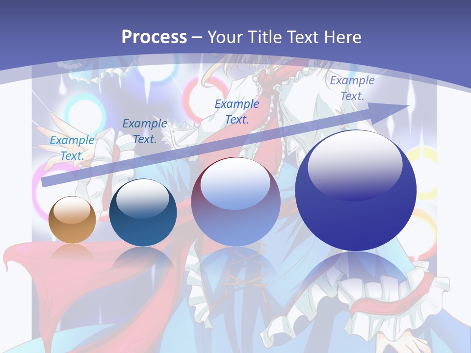 A Woman In A Blue Dress Is Holding A Cat PowerPoint Template