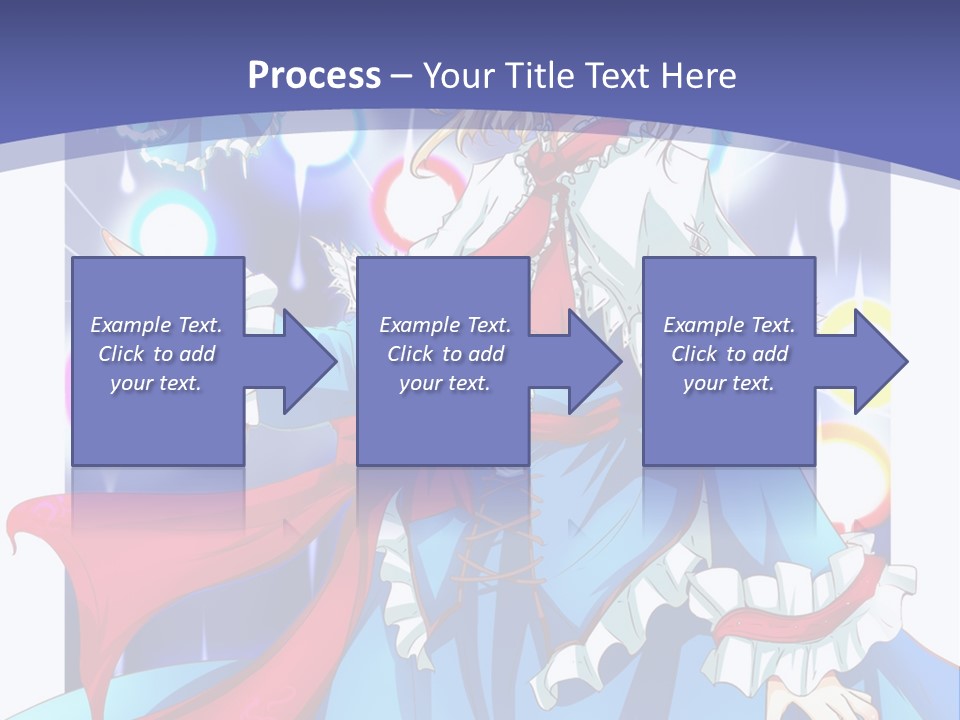 A Woman In A Blue Dress Is Holding A Cat PowerPoint Template