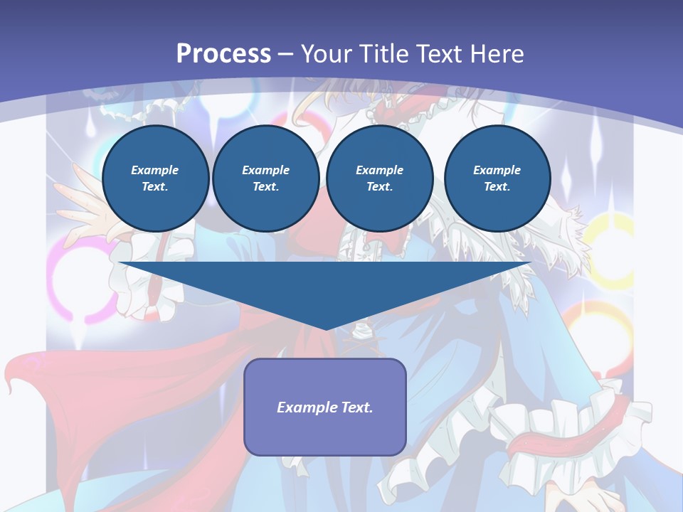 A Woman In A Blue Dress Is Holding A Cat PowerPoint Template