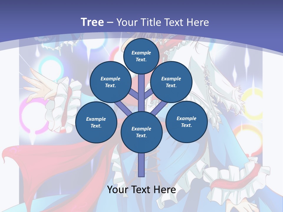 A Woman In A Blue Dress Is Holding A Cat PowerPoint Template