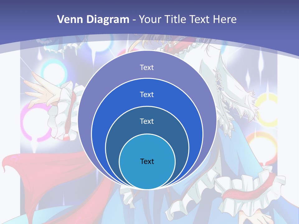 A Woman In A Blue Dress Is Holding A Cat PowerPoint Template