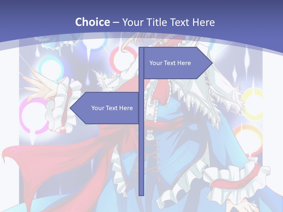 A Woman In A Blue Dress Is Holding A Cat PowerPoint Template