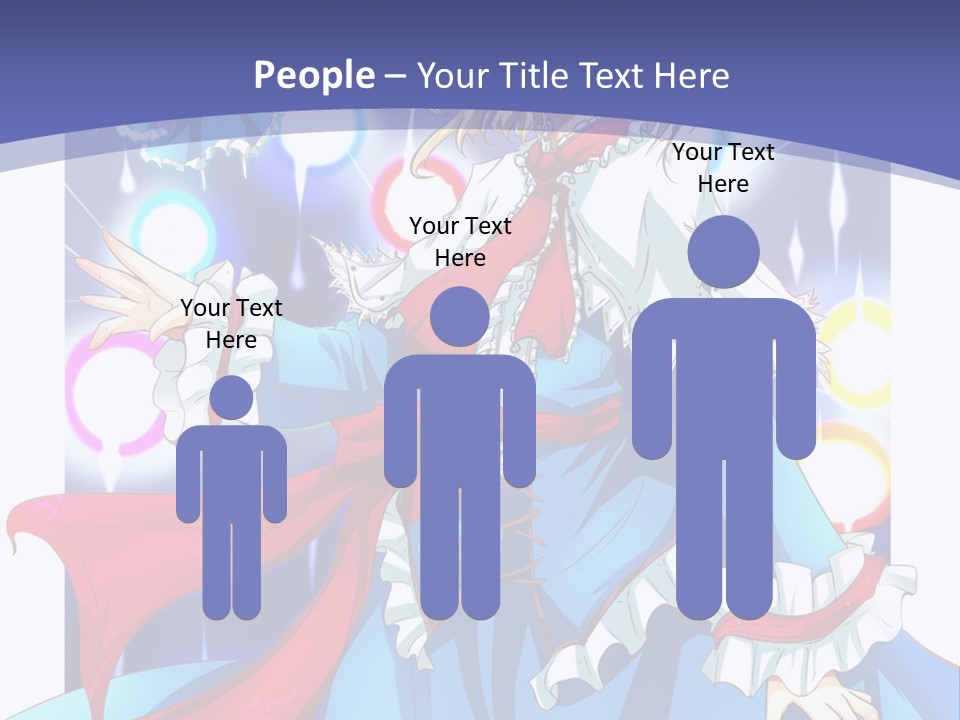 A Woman In A Blue Dress Is Holding A Cat PowerPoint Template