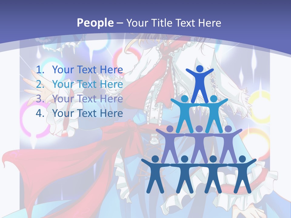 A Woman In A Blue Dress Is Holding A Cat PowerPoint Template