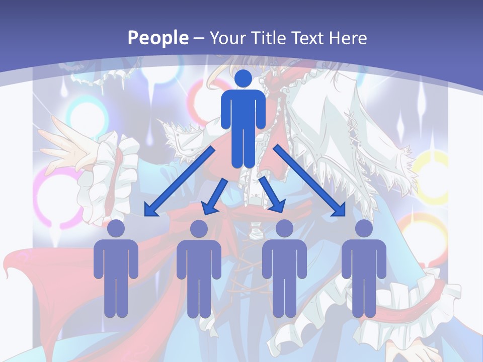 A Woman In A Blue Dress Is Holding A Cat PowerPoint Template