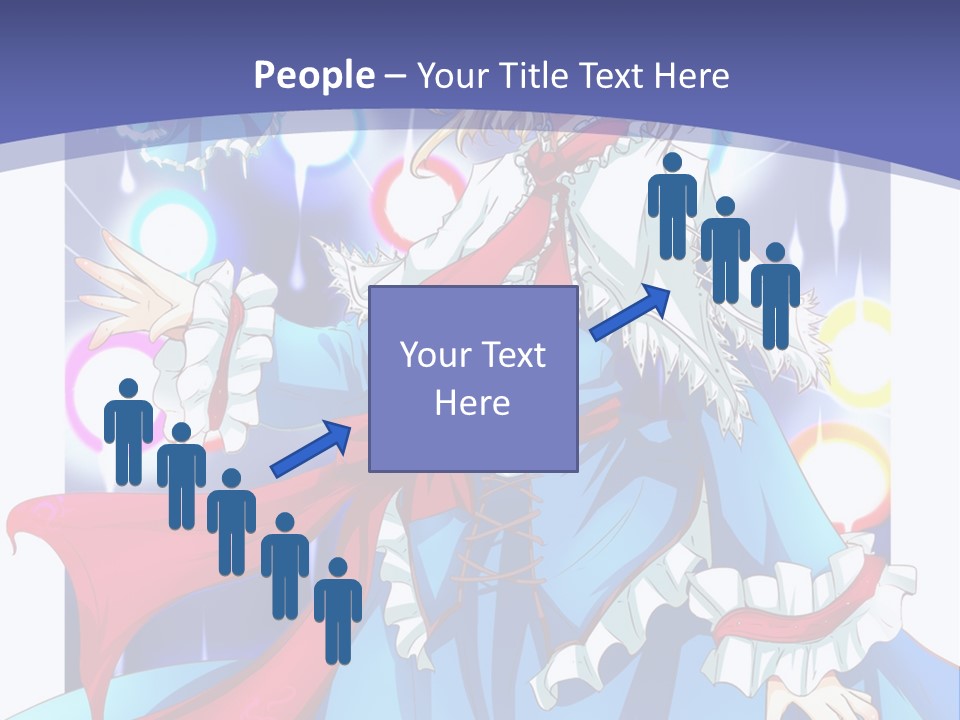 A Woman In A Blue Dress Is Holding A Cat PowerPoint Template