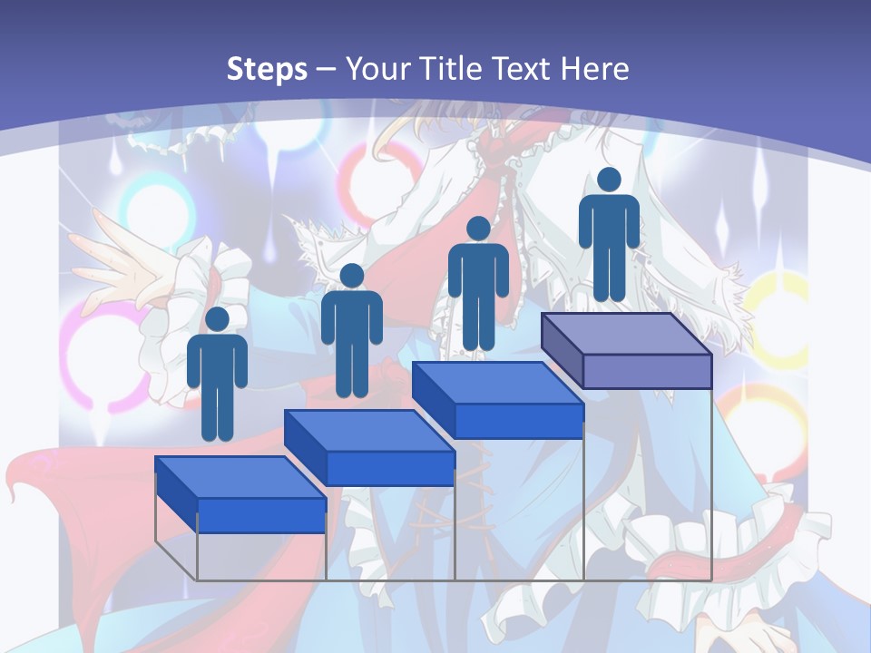 A Woman In A Blue Dress Is Holding A Cat PowerPoint Template