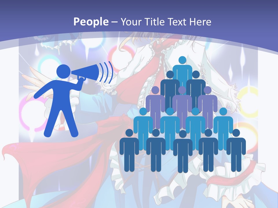 A Woman In A Blue Dress Is Holding A Cat PowerPoint Template