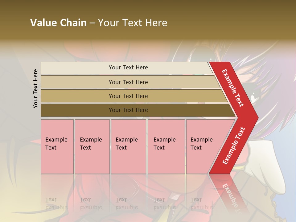 A Woman With Purple Hair And Green Eyes Is Standing In Front Of A Brick Wall PowerPoint Template