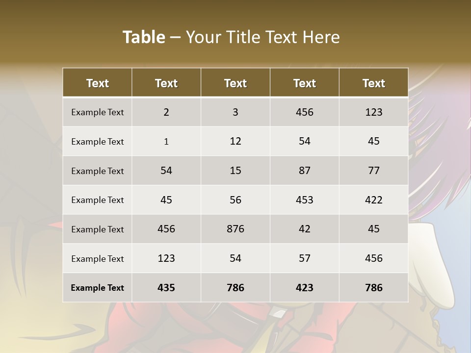 A Woman With Purple Hair And Green Eyes Is Standing In Front Of A Brick Wall PowerPoint Template