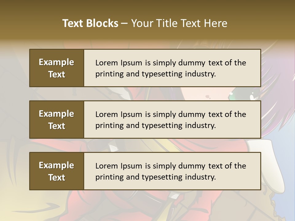 A Woman With Purple Hair And Green Eyes Is Standing In Front Of A Brick Wall PowerPoint Template