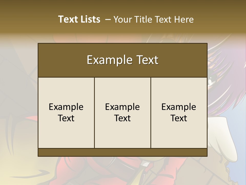 A Woman With Purple Hair And Green Eyes Is Standing In Front Of A Brick Wall PowerPoint Template