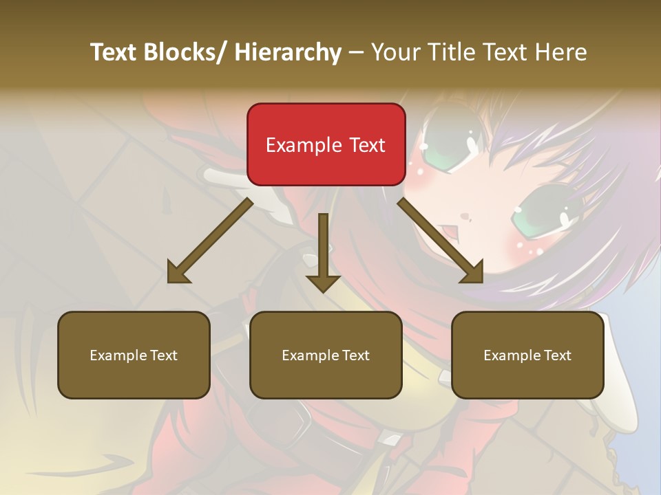 A Woman With Purple Hair And Green Eyes Is Standing In Front Of A Brick Wall PowerPoint Template