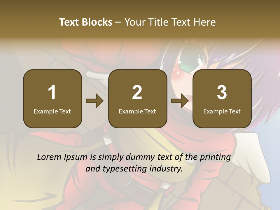 A Woman With Purple Hair And Green Eyes Is Standing In Front Of A Brick Wall PowerPoint Template