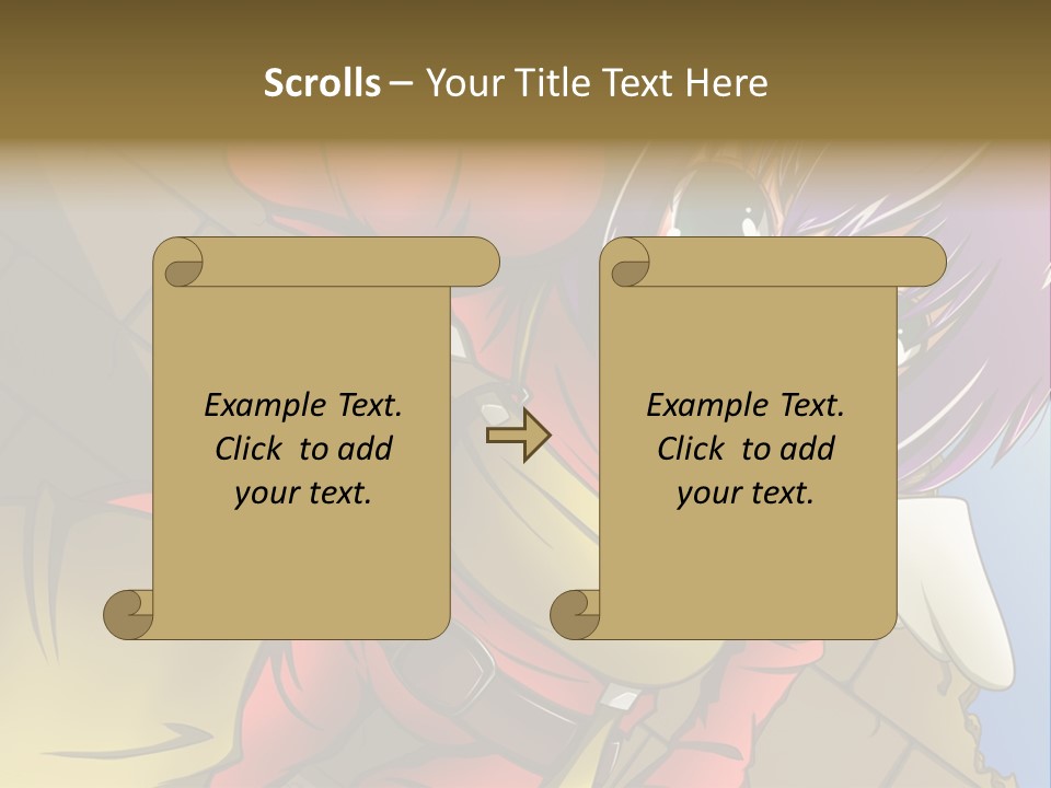 A Woman With Purple Hair And Green Eyes Is Standing In Front Of A Brick Wall PowerPoint Template