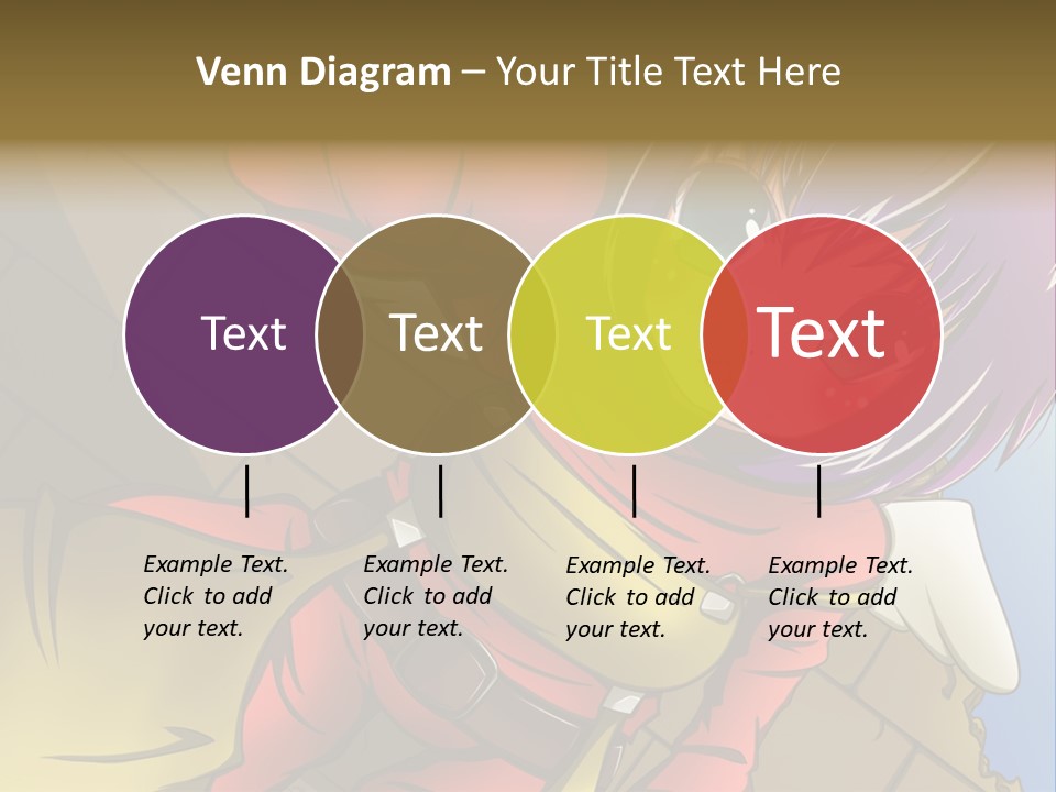 A Woman With Purple Hair And Green Eyes Is Standing In Front Of A Brick Wall PowerPoint Template