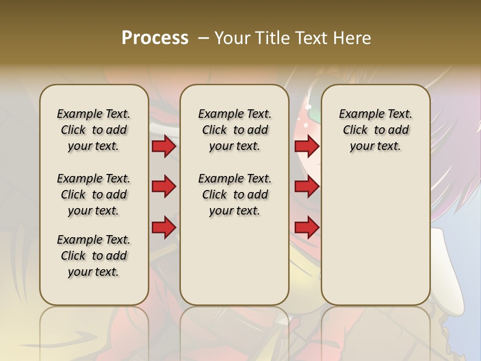 A Woman With Purple Hair And Green Eyes Is Standing In Front Of A Brick Wall PowerPoint Template