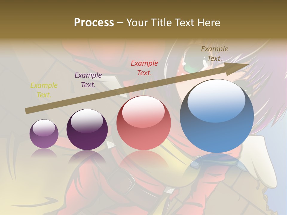 A Woman With Purple Hair And Green Eyes Is Standing In Front Of A Brick Wall PowerPoint Template