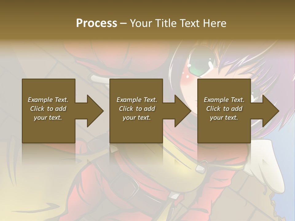 A Woman With Purple Hair And Green Eyes Is Standing In Front Of A Brick Wall PowerPoint Template