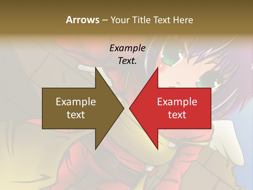 A Woman With Purple Hair And Green Eyes Is Standing In Front Of A Brick Wall PowerPoint Template