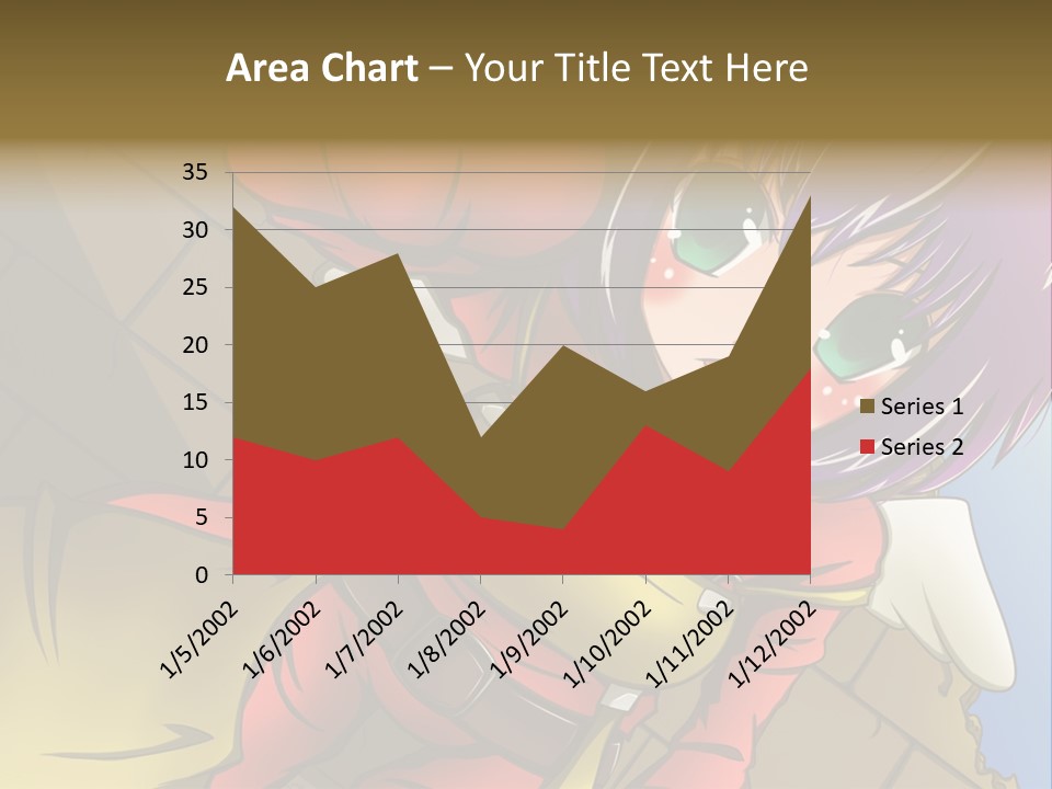 A Woman With Purple Hair And Green Eyes Is Standing In Front Of A Brick Wall PowerPoint Template