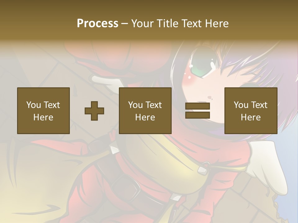 A Woman With Purple Hair And Green Eyes Is Standing In Front Of A Brick Wall PowerPoint Template