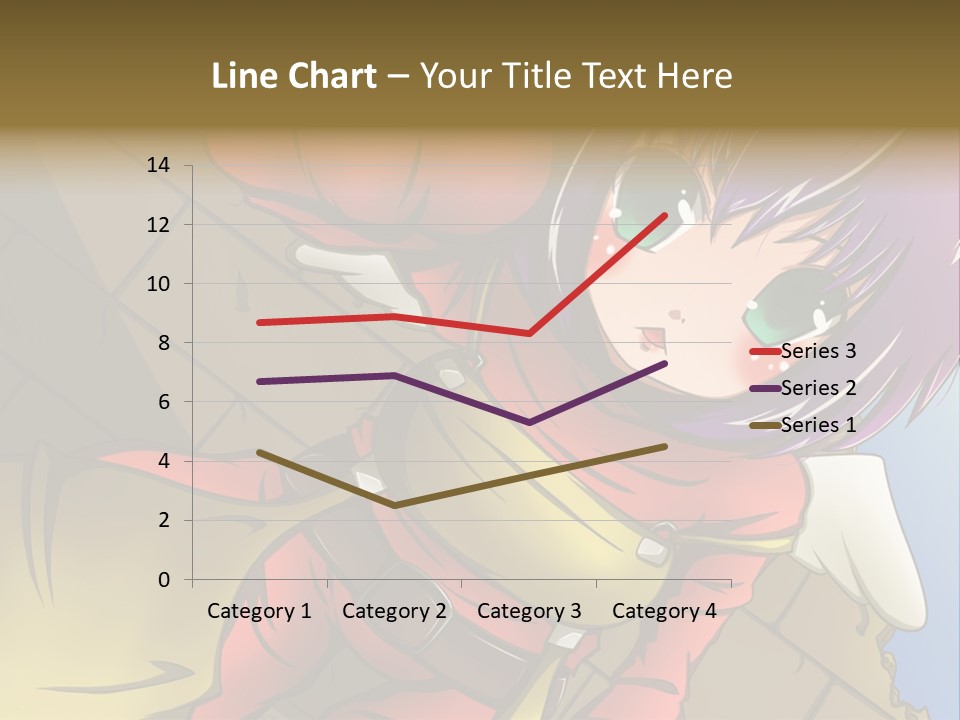 A Woman With Purple Hair And Green Eyes Is Standing In Front Of A Brick Wall PowerPoint Template