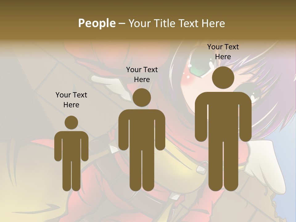 A Woman With Purple Hair And Green Eyes Is Standing In Front Of A Brick Wall PowerPoint Template