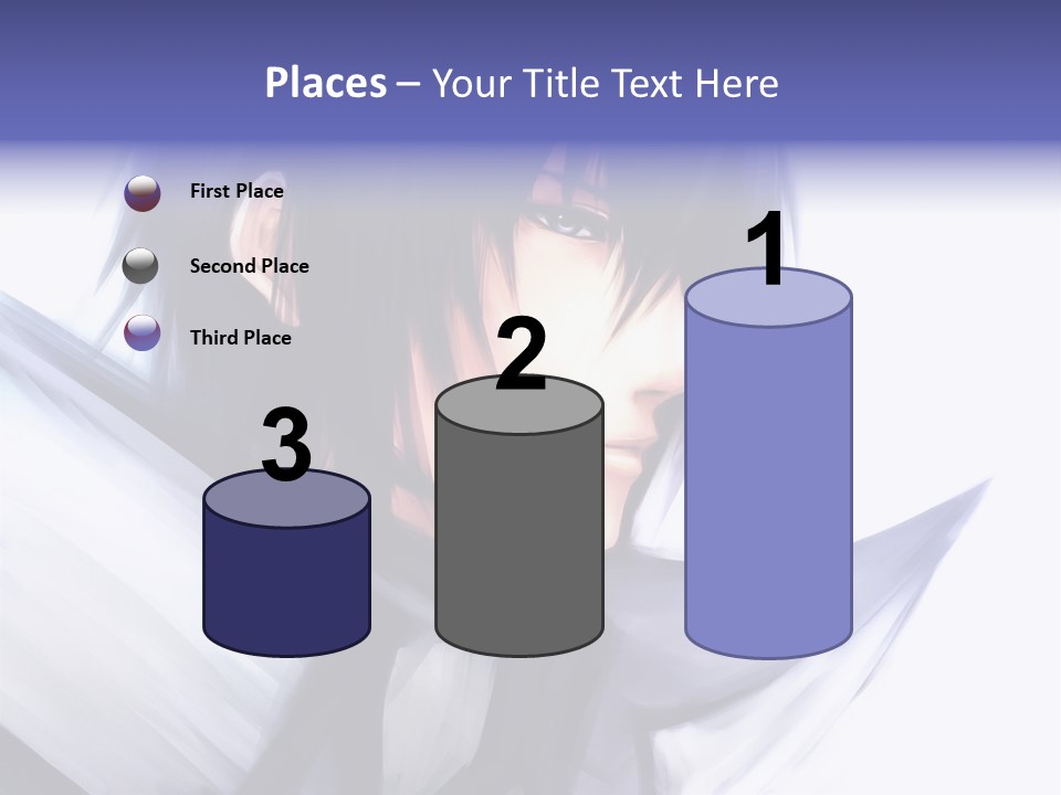 A Anime Character With A Sword In His Hand PowerPoint Template