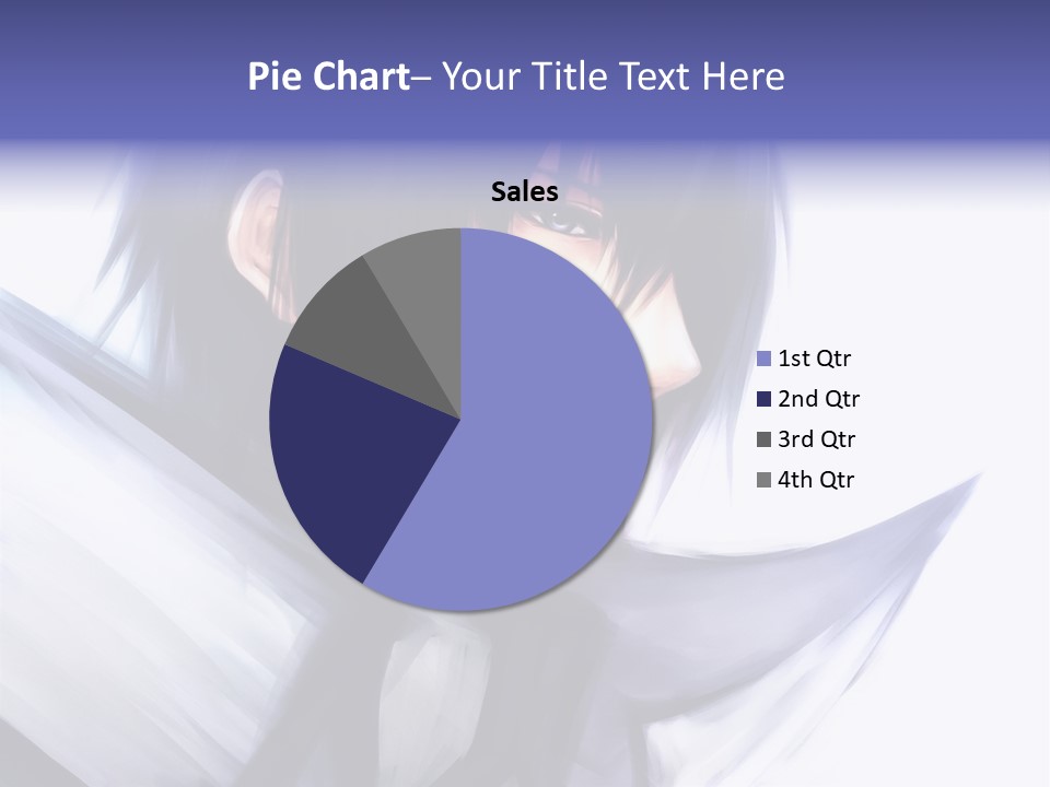 A Anime Character With A Sword In His Hand PowerPoint Template