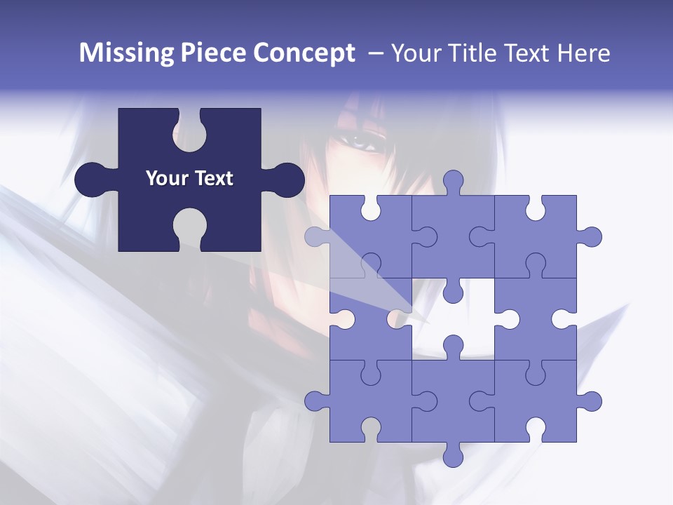 A Anime Character With A Sword In His Hand PowerPoint Template