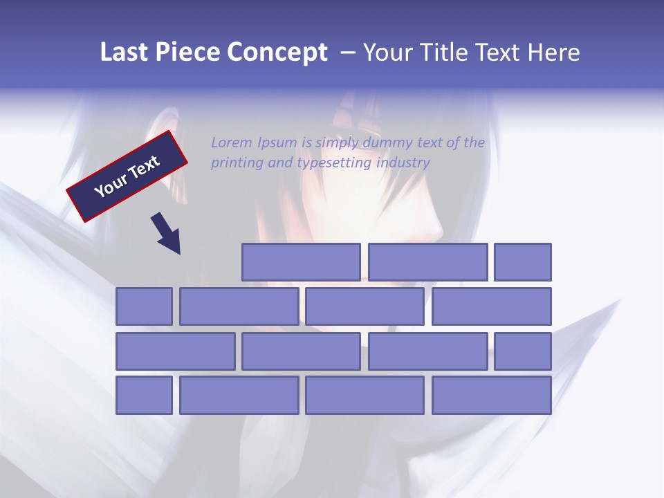 A Anime Character With A Sword In His Hand PowerPoint Template