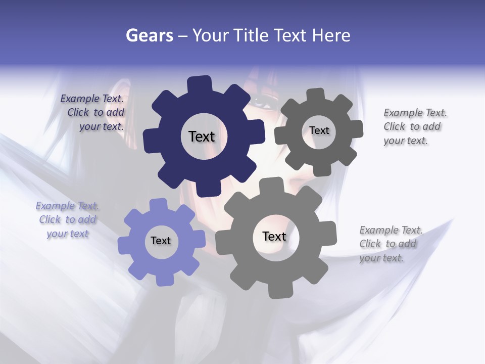 A Anime Character With A Sword In His Hand PowerPoint Template