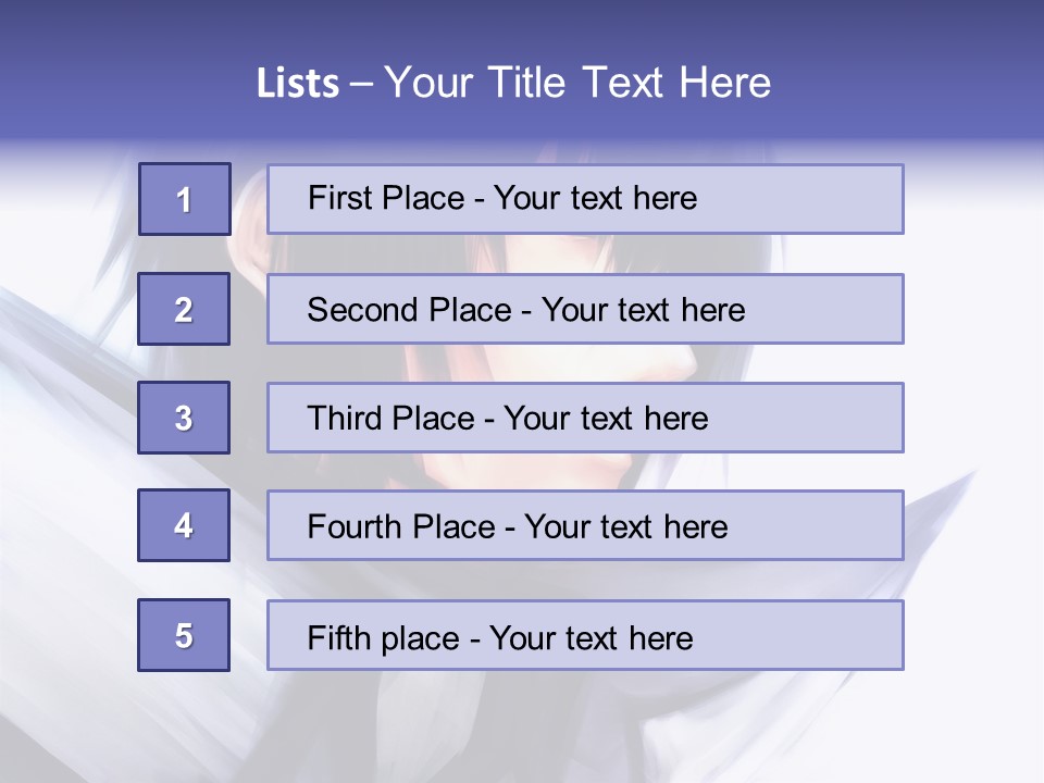 A Anime Character With A Sword In His Hand PowerPoint Template